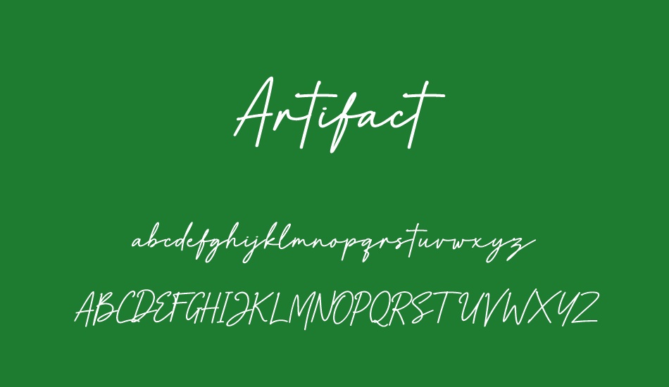 Artifact font