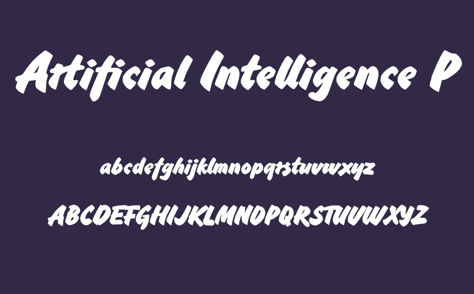 Artificial Intelligence font