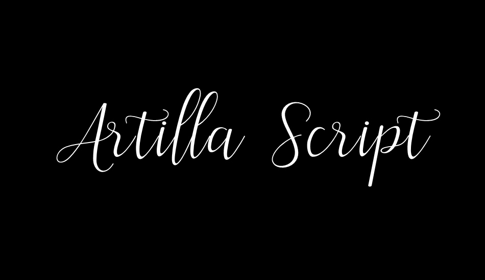 Artilla Script font big