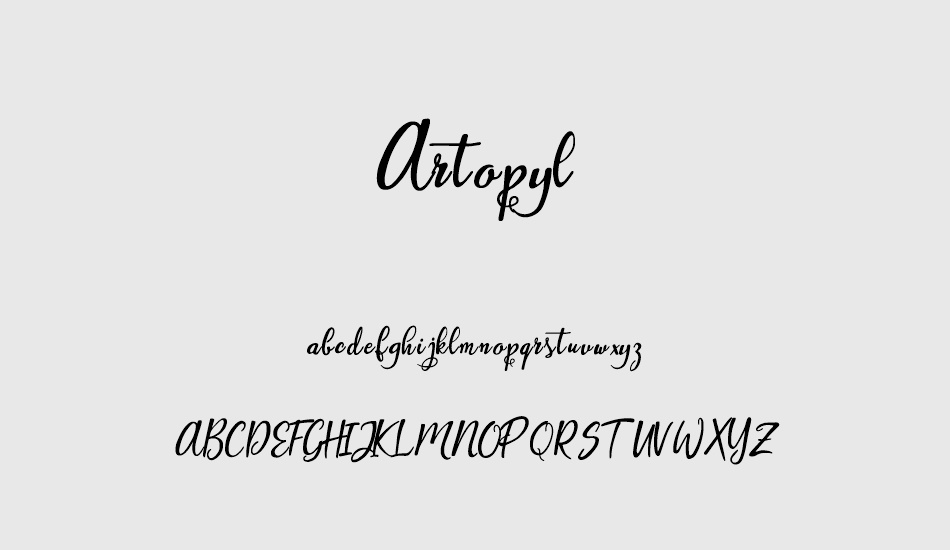 artopyl-demo font