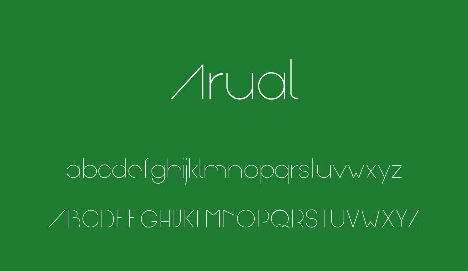 Arual font