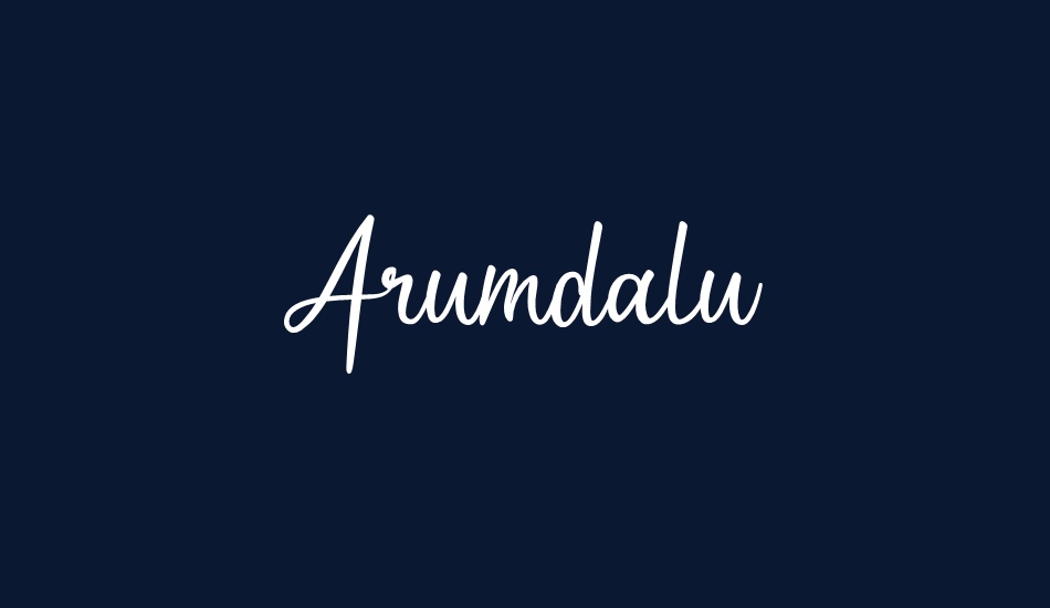 Arumdalu font big