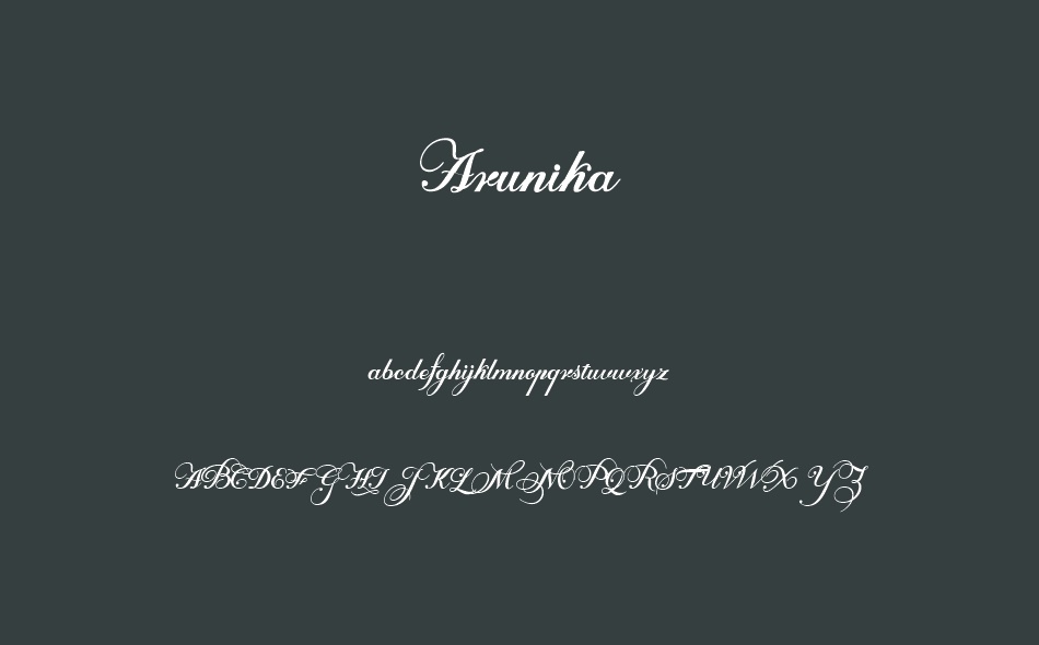 Arunika font