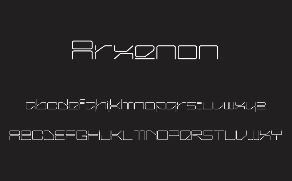 Arxenon font