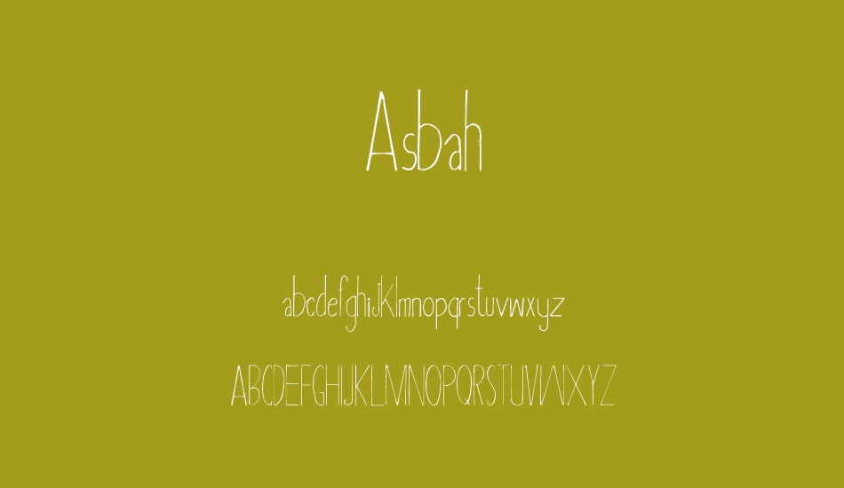 Asbah font