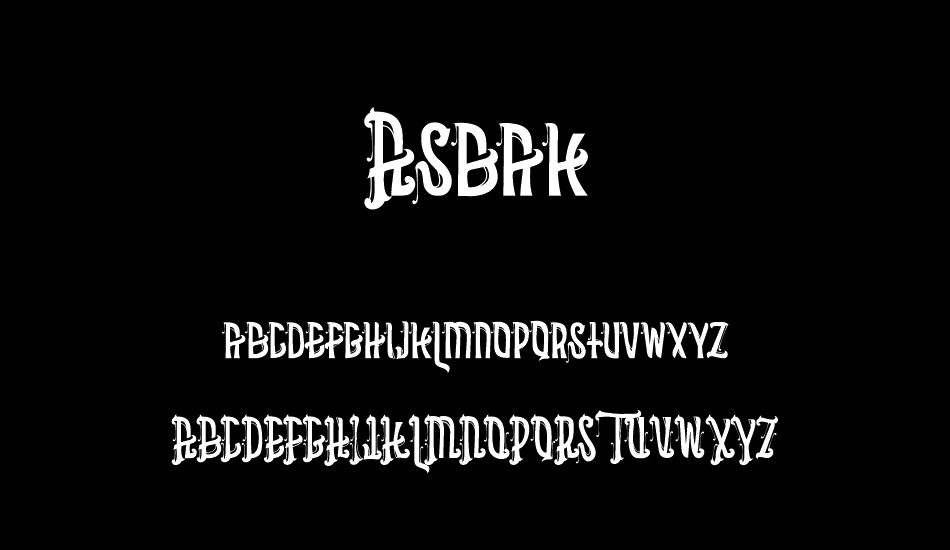 Asbak font