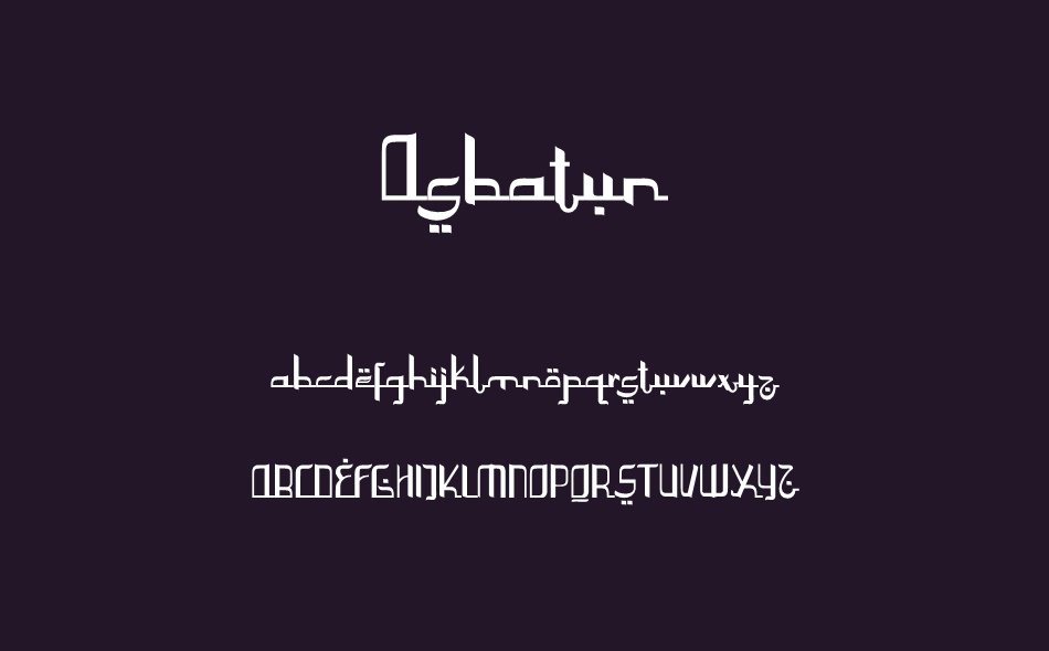 Asbatun font