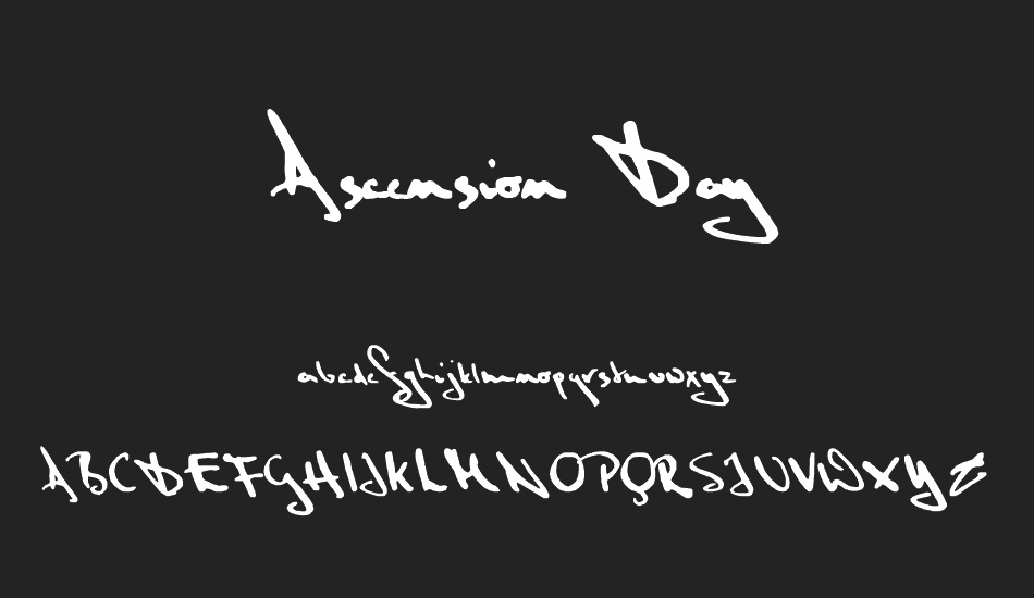 Ascension Day font