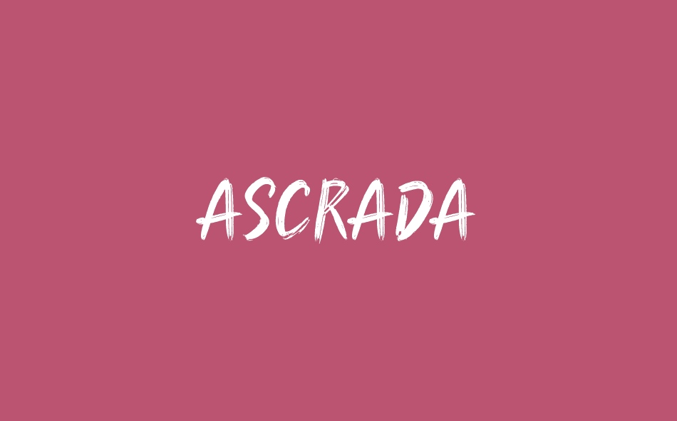 Ascrada font big