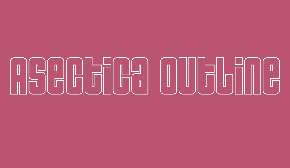 Asectica Outline Demo font big