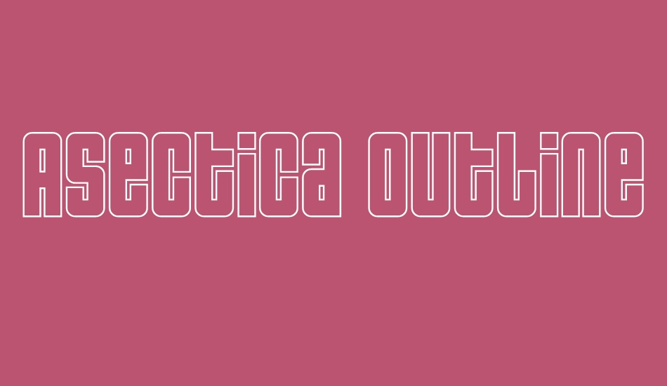 Asectica Outline Demo font big