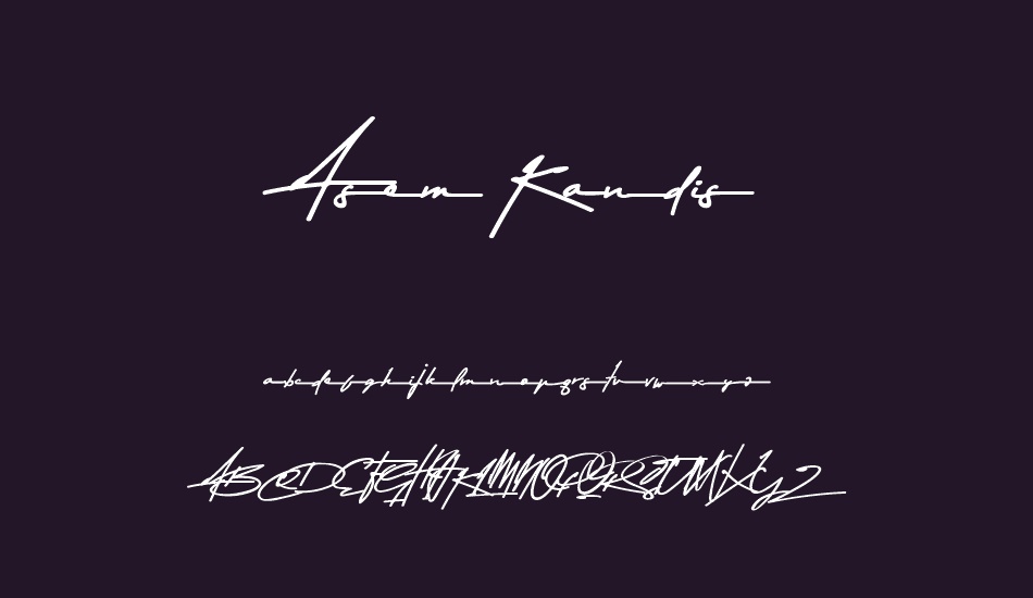 Asem Kandis font