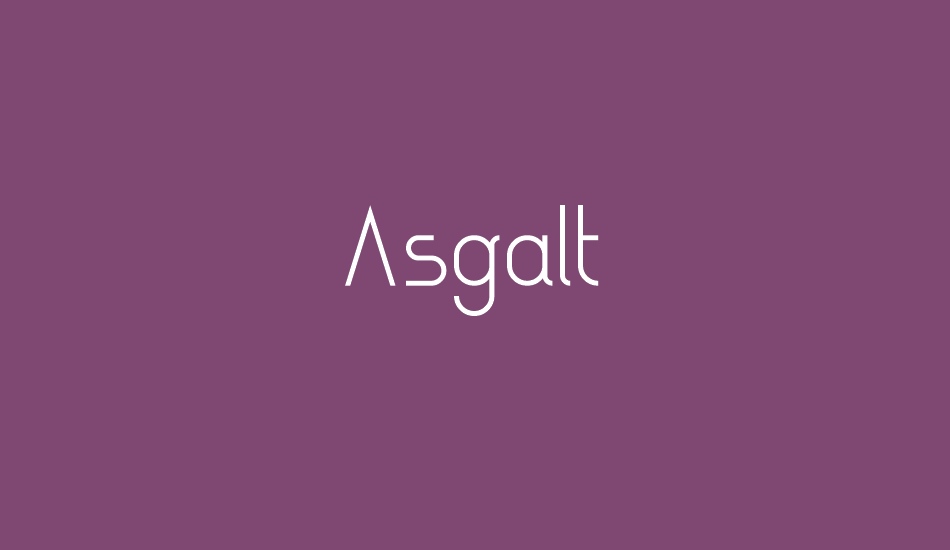 Asgalt font big