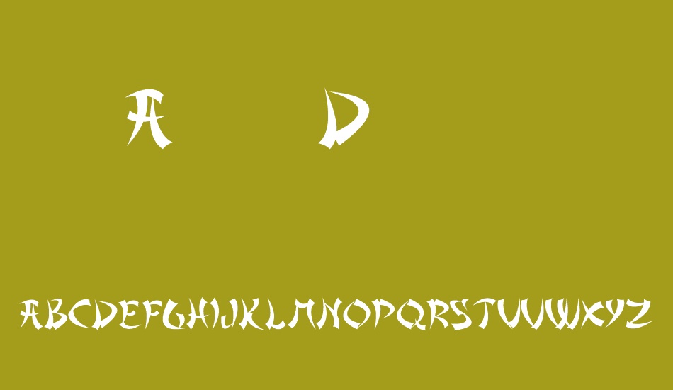 Asian Delight font