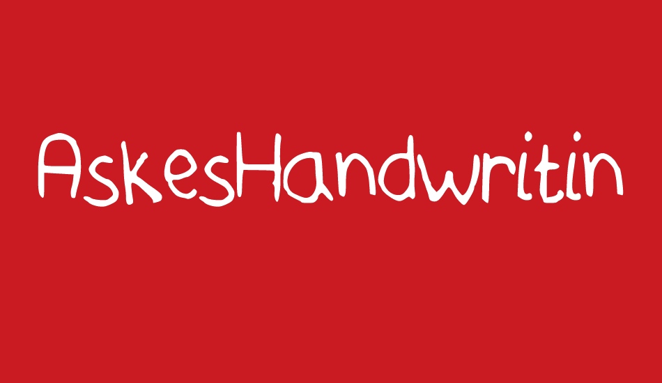 AskesHandwriting font big