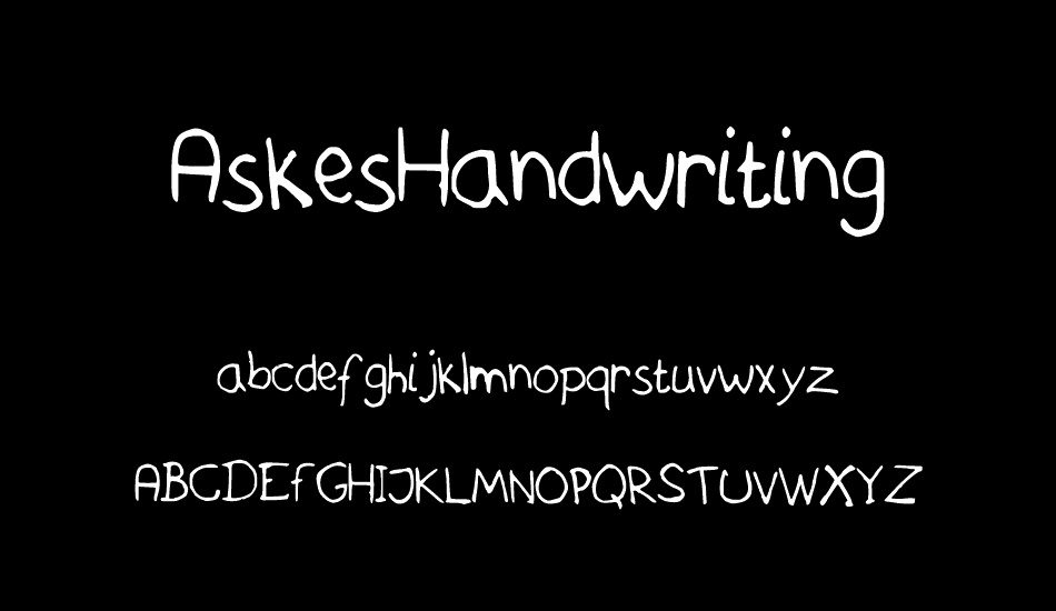 AskesHandwriting font