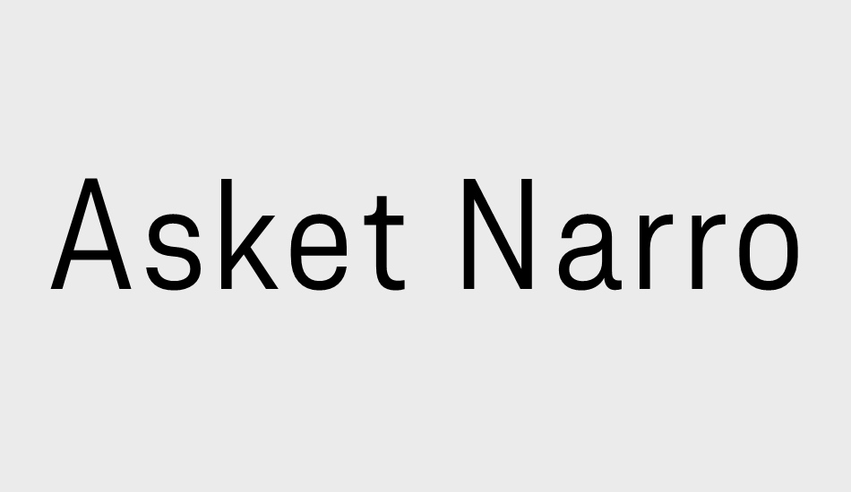 asket-narrow font big