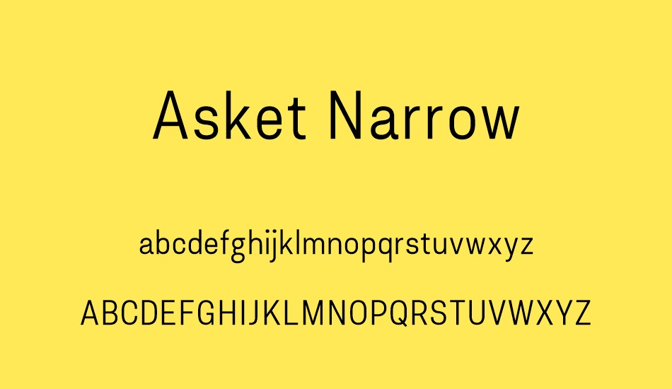 asket-narrow font