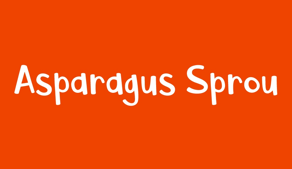 Asparagus Sprouts font big