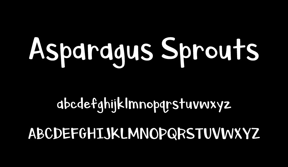 Asparagus Sprouts font