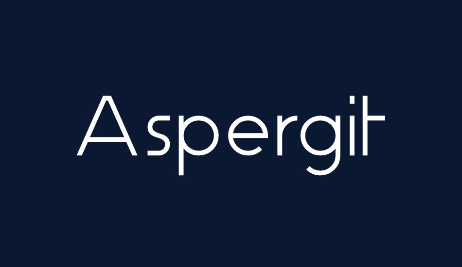 Aspergit font big