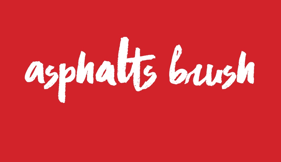 Asphalts Brush font big