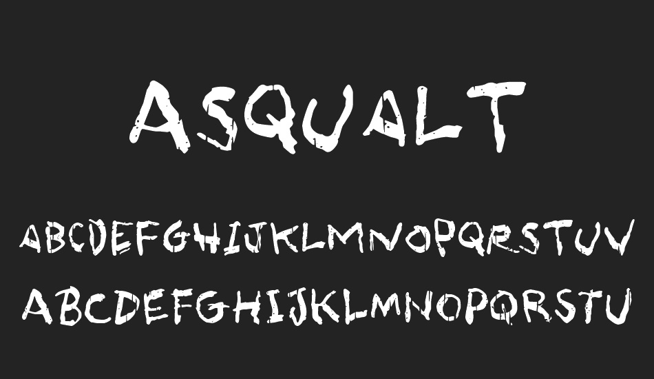 Asqualt font