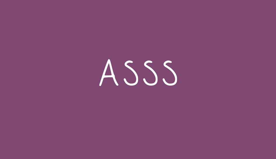 ASSS font big