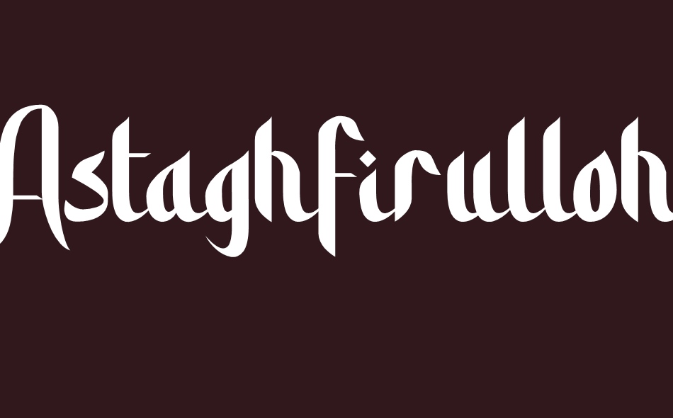 Astaghfirulloh font big