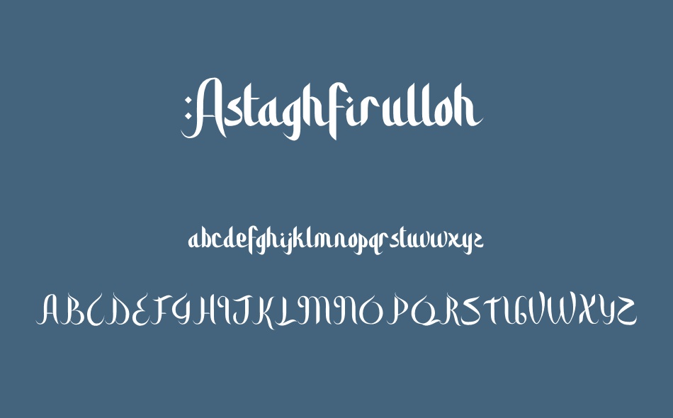 Astaghfirulloh font