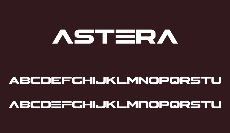 ASTERA font