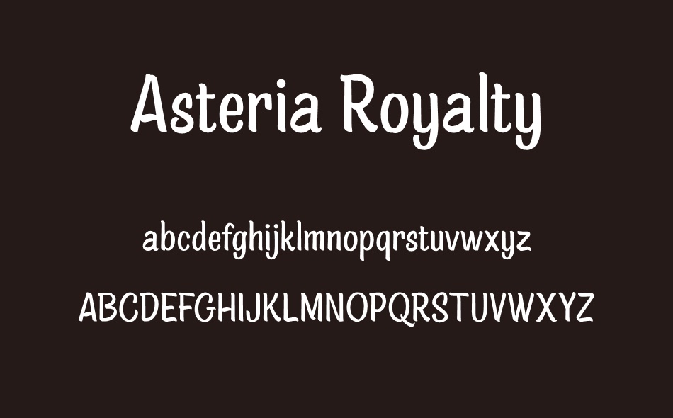 Asteria Royalty font