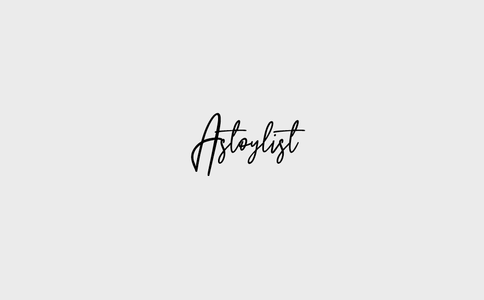 Astoylist font big