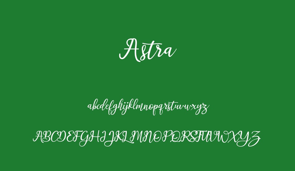 astra font