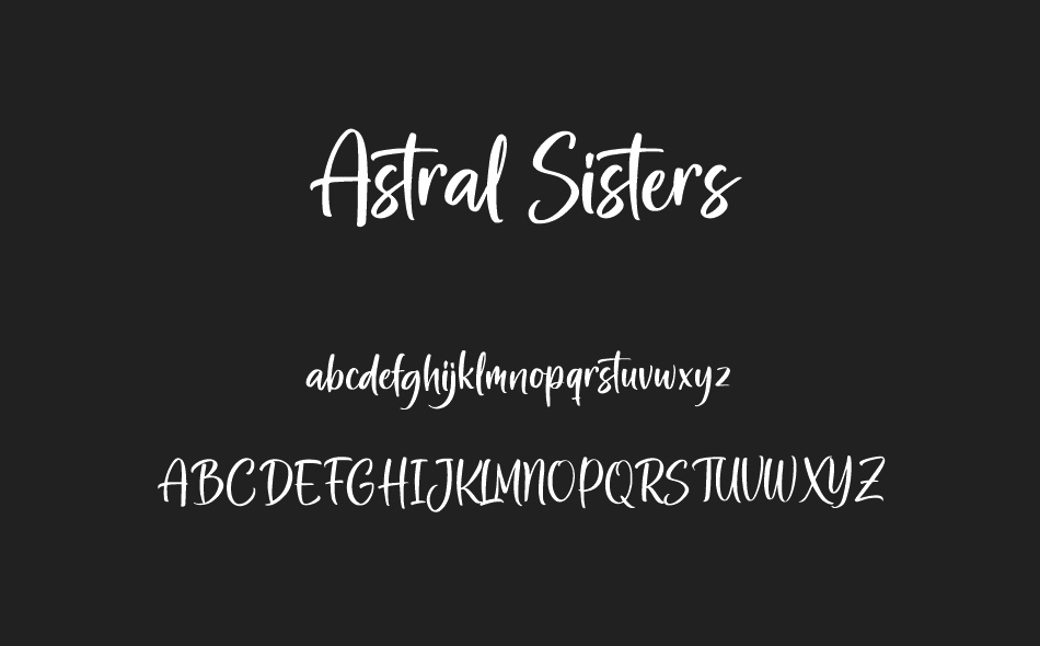 Astral Sisters font