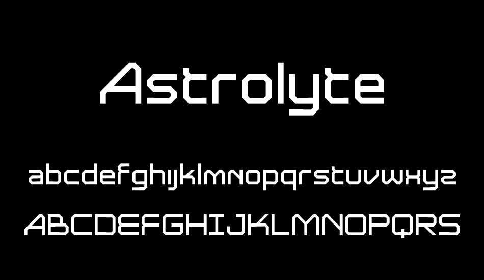 Astrolyte font