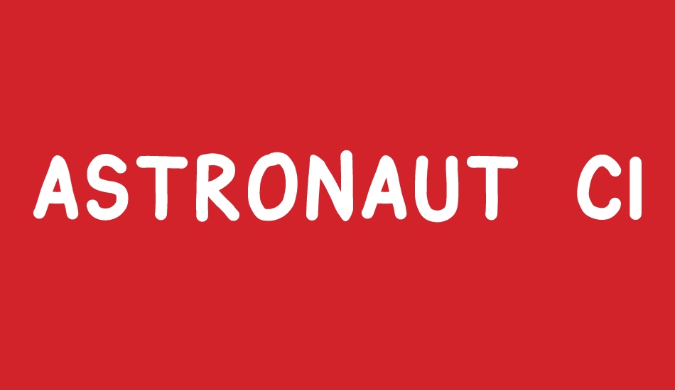 Astronaut City font big