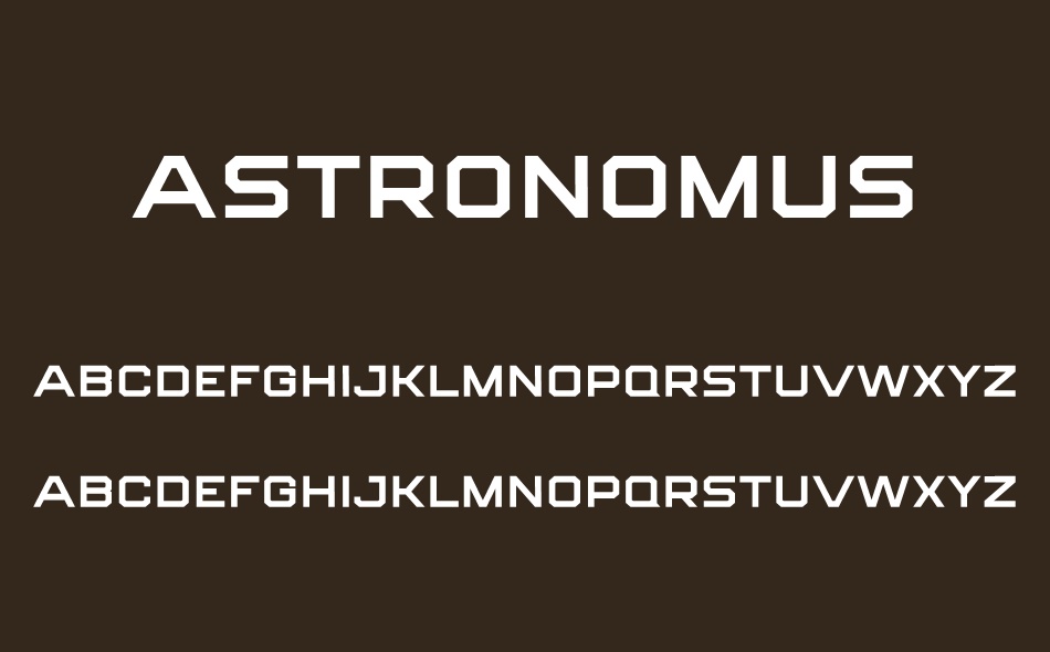 Astronomus font