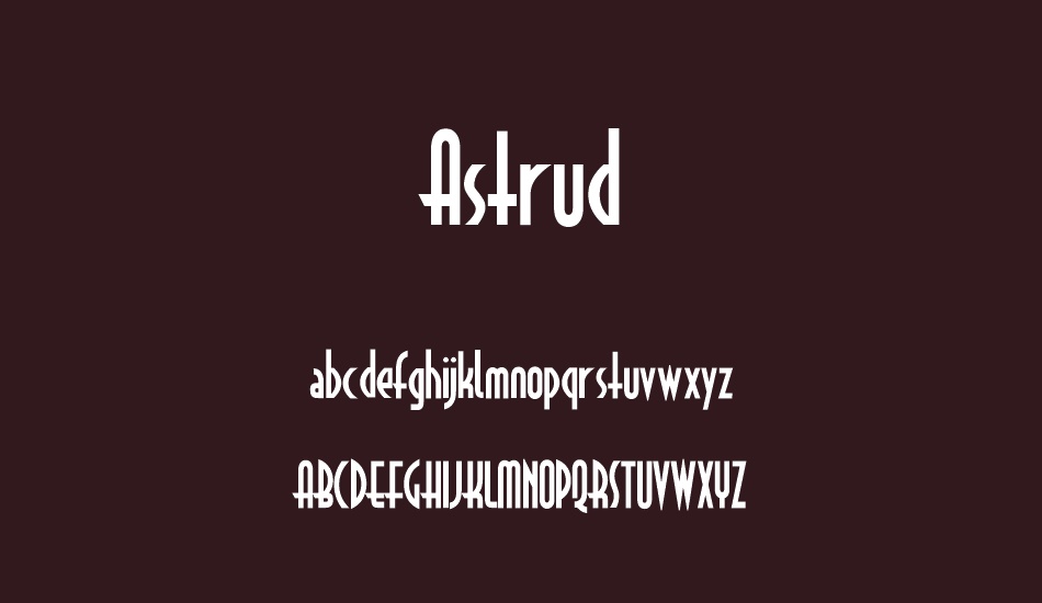 Astrud font