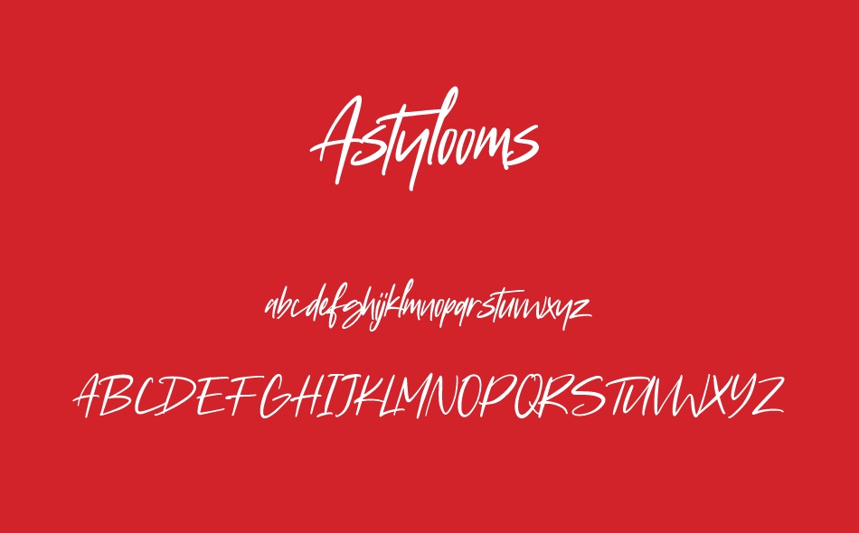 Astylooms font