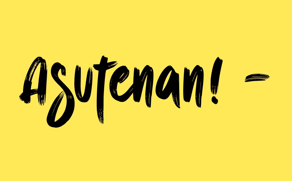 Asutenan! font big