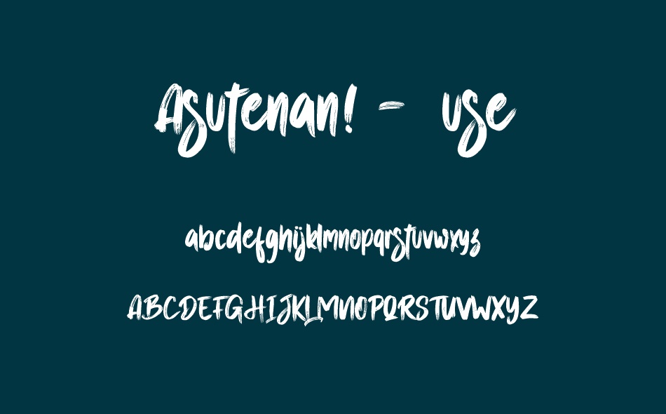 Asutenan! font