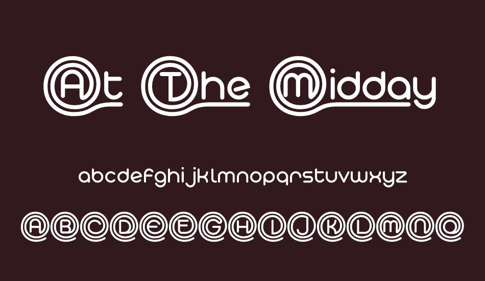 At The Midday Demo font