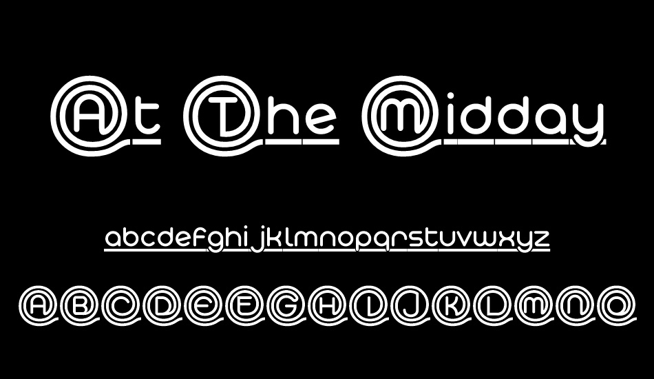 At The Midday Underline Demo font