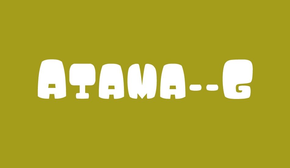 Atama__G font big