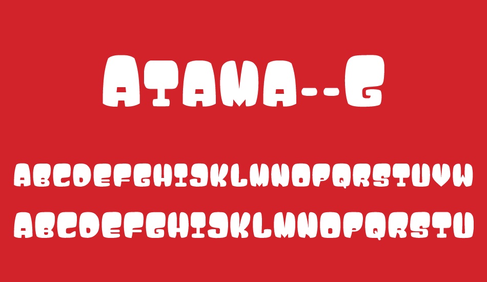 Atama__G font