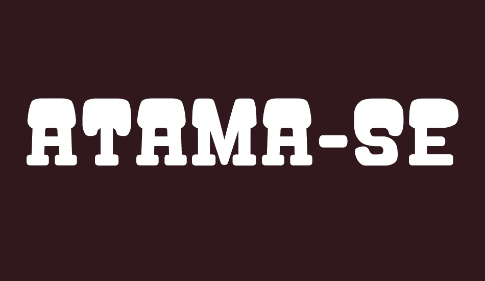 ATAMA-SERIF__G font big