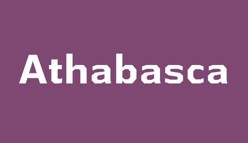 Athabasca Rg font big