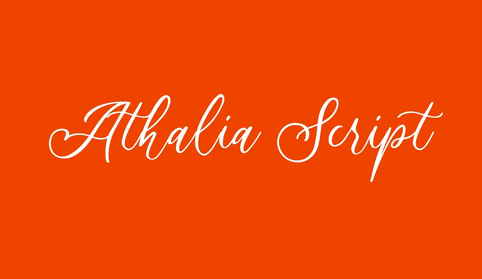 Athalia Script DEMO font big