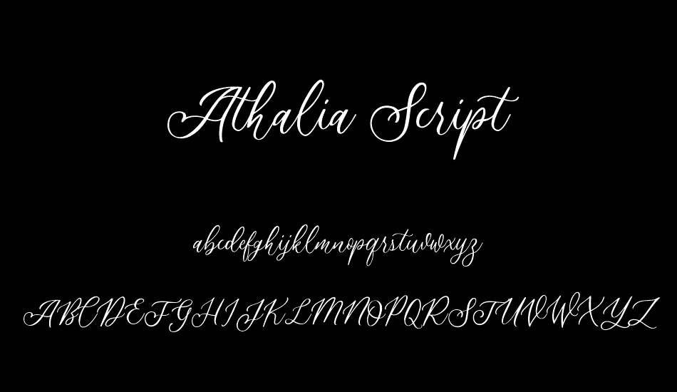 Athalia Script DEMO font